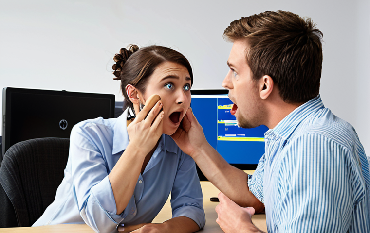 **A team of designers passionately engaged in a role-playing session to simulate a customer service interaction. One person acts as a frustrated customer while another tries to resolve the issue. The setting should resemble a casual office space, emphasizing collaboration and empathy.**