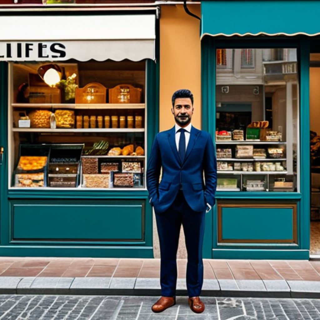 Adapting to Market Changes**

"A determined entrepreneur in professional dress, standing confidently in front of a small, modernized shop in a bustling Italian neighborhood, fully clothed, appropriate attire, safe for work, perfect anatomy, correct proportions, natural pose, showcasing resilience and adaptation, professional photography, high quality, modest storefront."

**